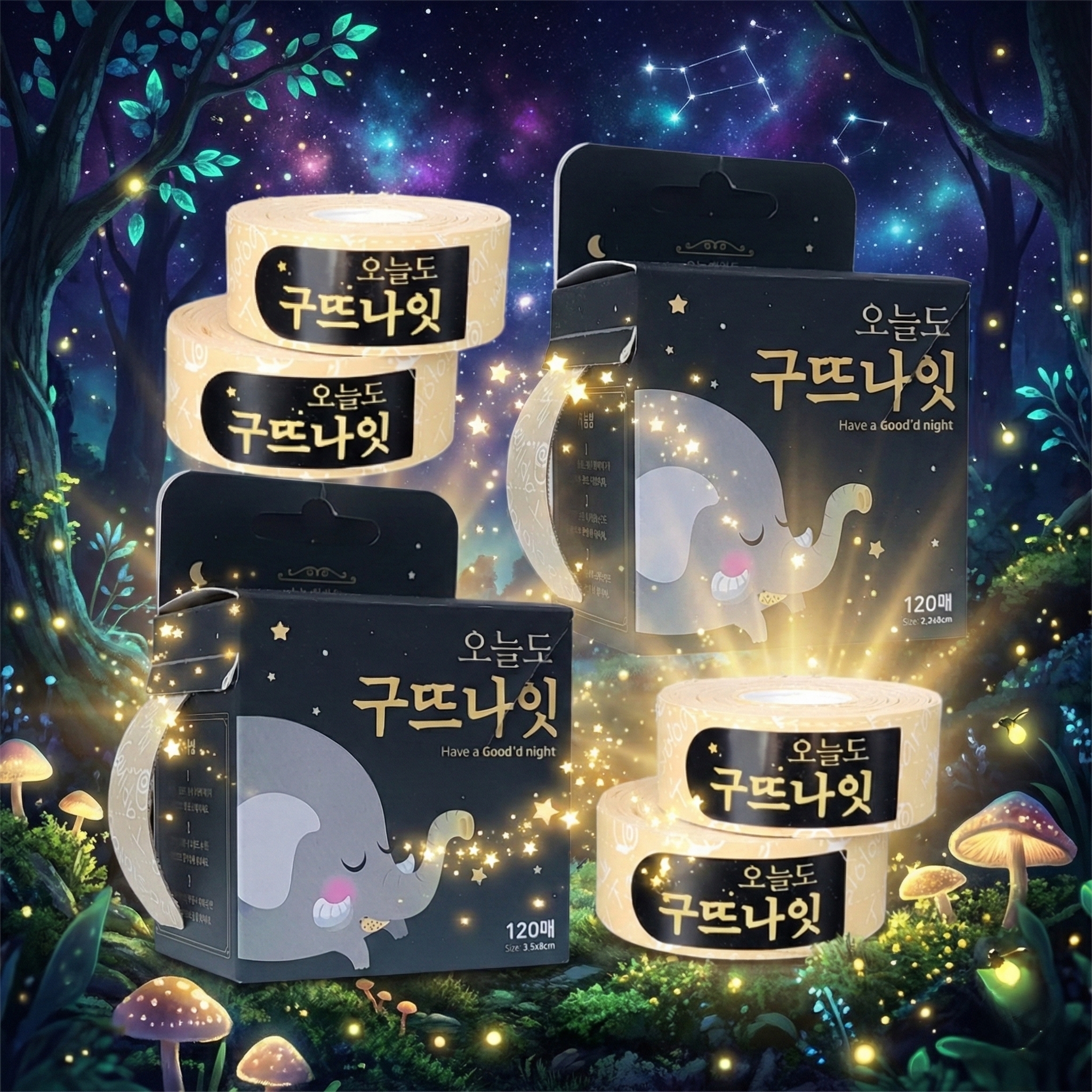 구뜨나잇 입벌림방지밴드 240회 구강호흡 입막음 테이프 입술 수면 마우스 입테이프 입밴드 - 상품 이미지