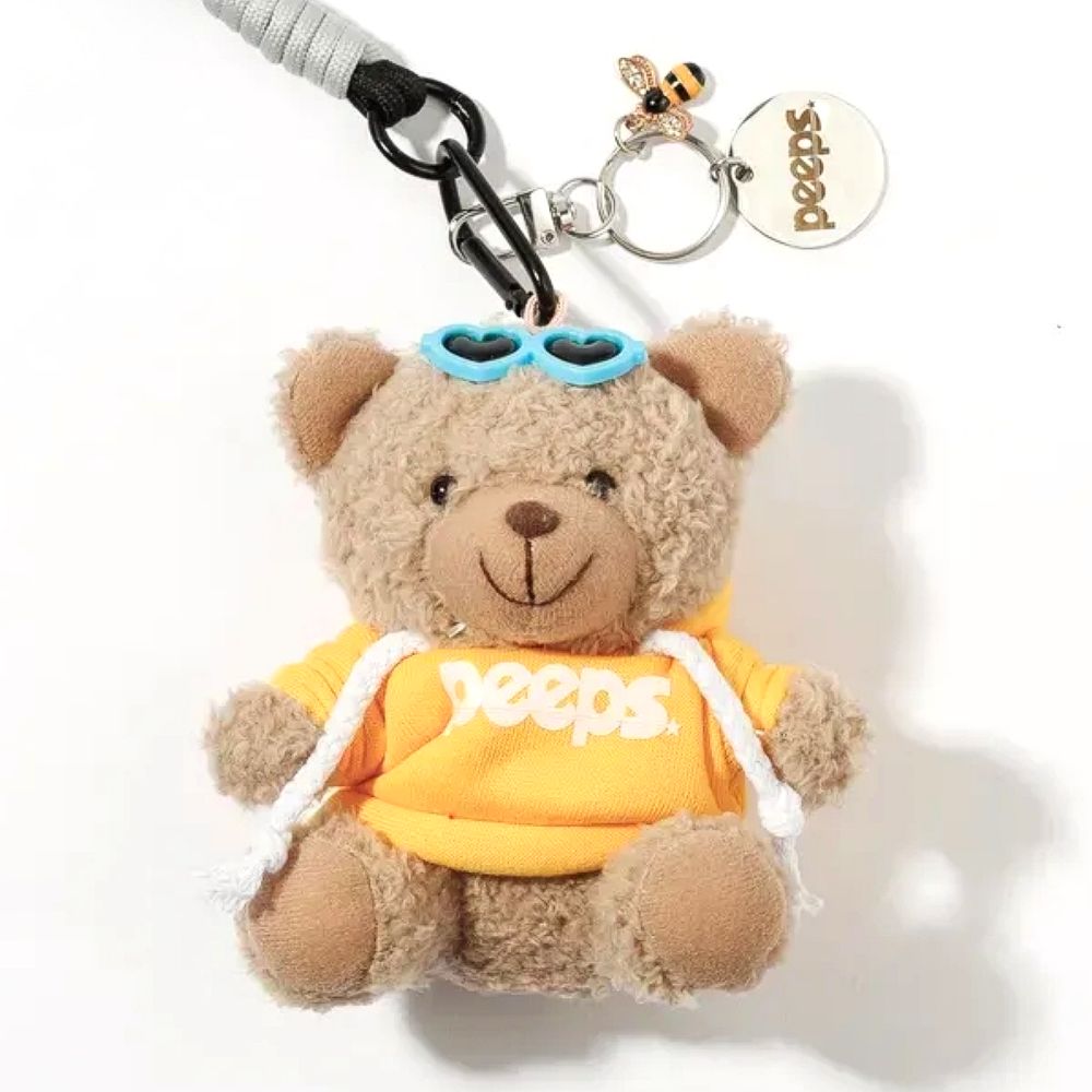 PEEPS Heart Bear Keyring(Navy / Red / Yellow) 인형키링 - 상세 이미지 5