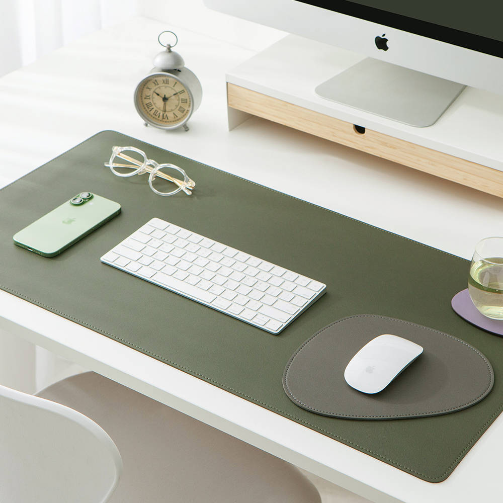 [각인가능]오브리즈 프리미엄 가죽 데스크매트 논슬립 마우스 장패드 S