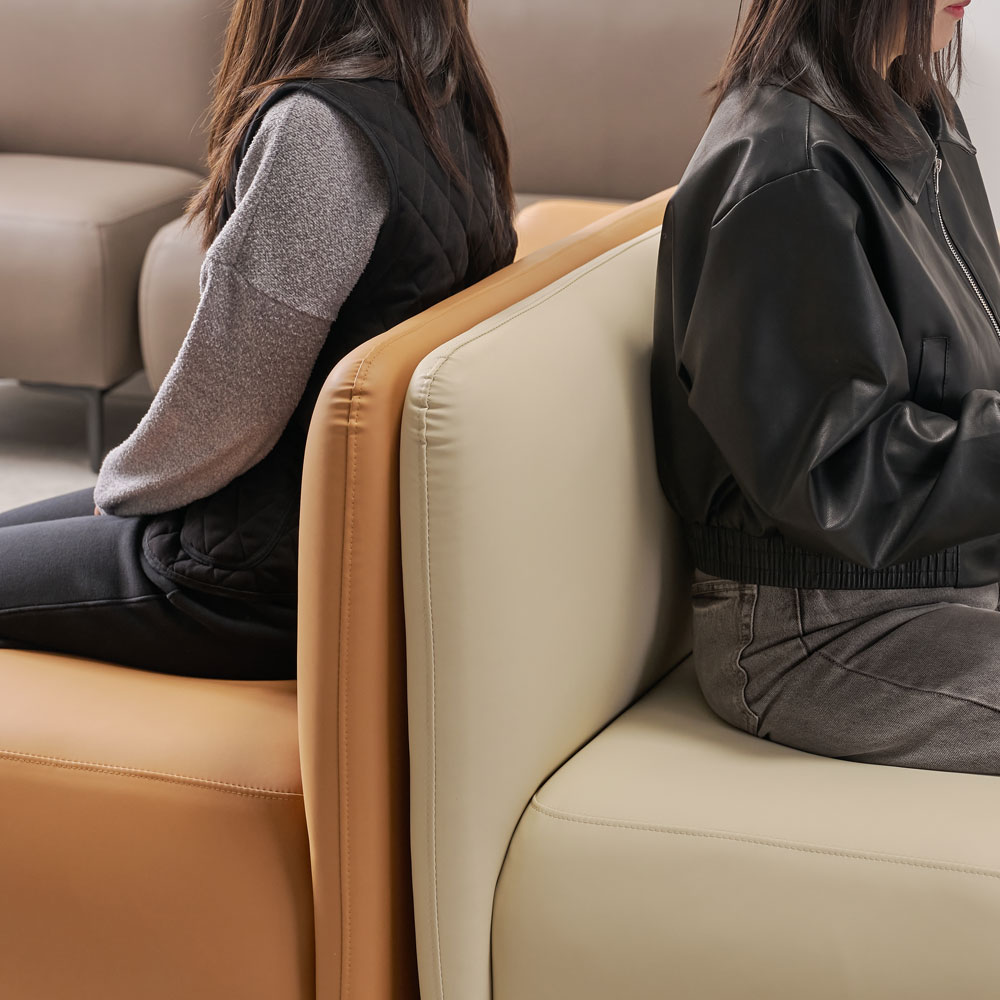 조이브 미니 카페소파 실리콘가죽 인테리어 라운지 소파