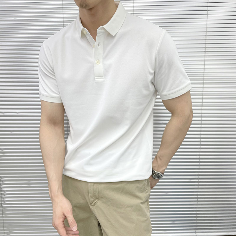 클래식 남자 반팔티 무지 카라티 PK 폴로 티셔츠 - 상세 이미지 5