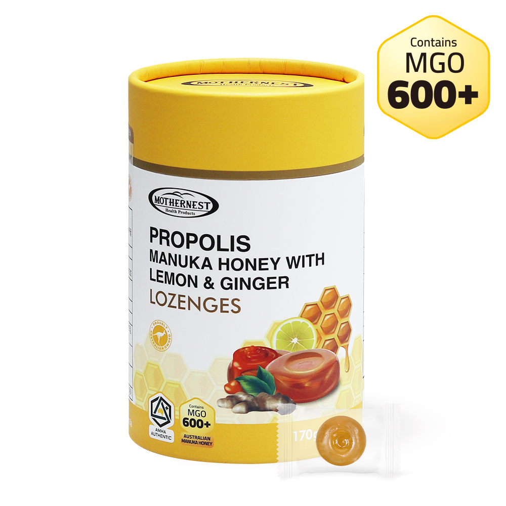 마더네스트 호주산 프로폴리스 마누카허니 레몬진저 캔디 (MGO600+) 170g, 10개 - 상세 이미지 2