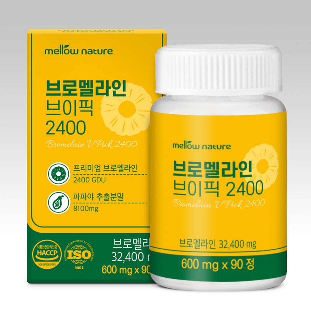 브로멜라인 브이픽 2400GDU 칼륨 파파인 파파야 파인애플 1박스 - 상품 이미지