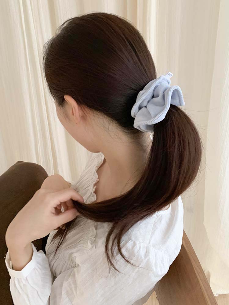 [자체제작] 소프트 테리 스크런치 (M) - 기본사이즈 겨울 타월 타올 슈슈 곱창밴드 - 상세 이미지 2