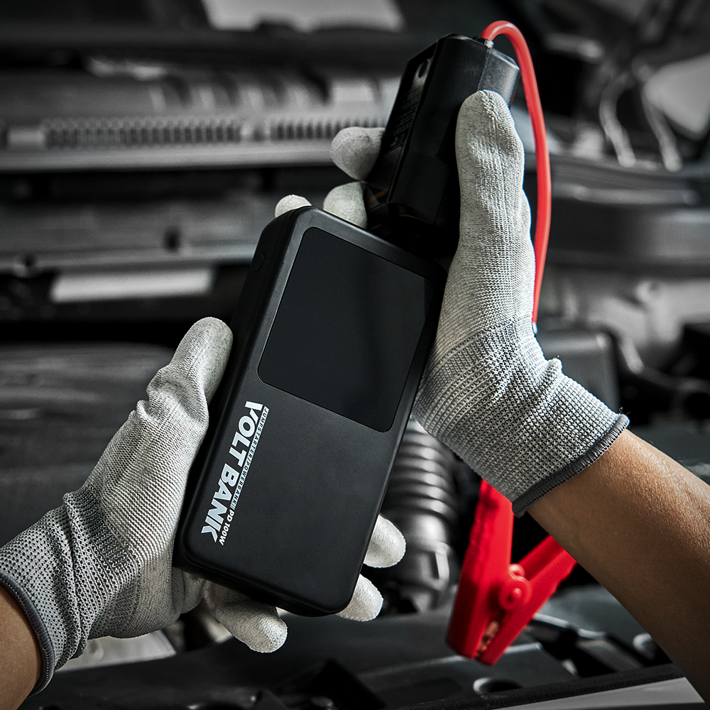 카플 자동차 스마트 점프스타터 오토바이 방전 보조배터리 배터리 충전기 볼트뱅크 100W