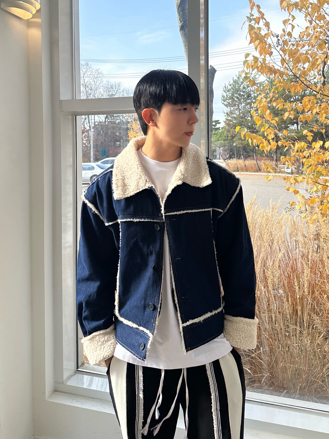 남자무스탕 데님무스탕 - 상세 이미지 4