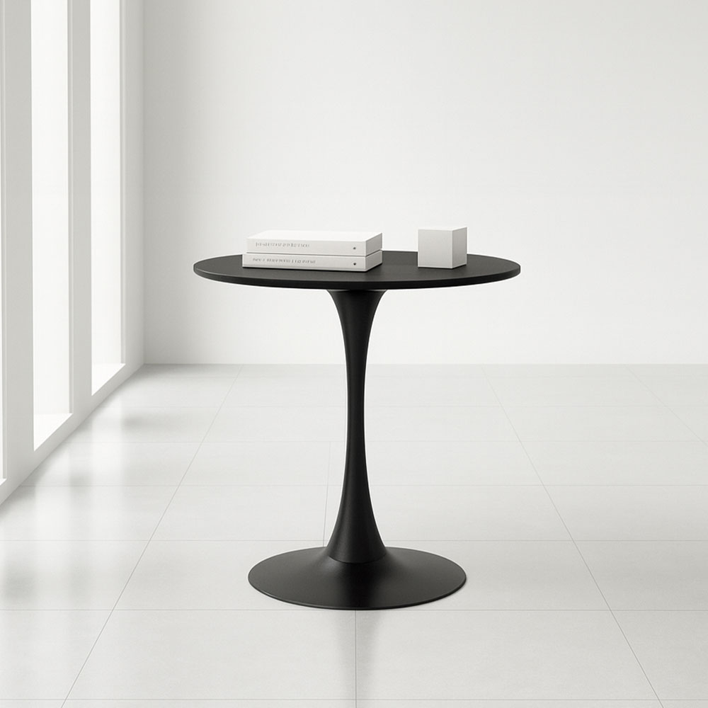 뉴 플로윙 원형테이블 화이트 옐로우엣지 카페 식탁 테이블 600