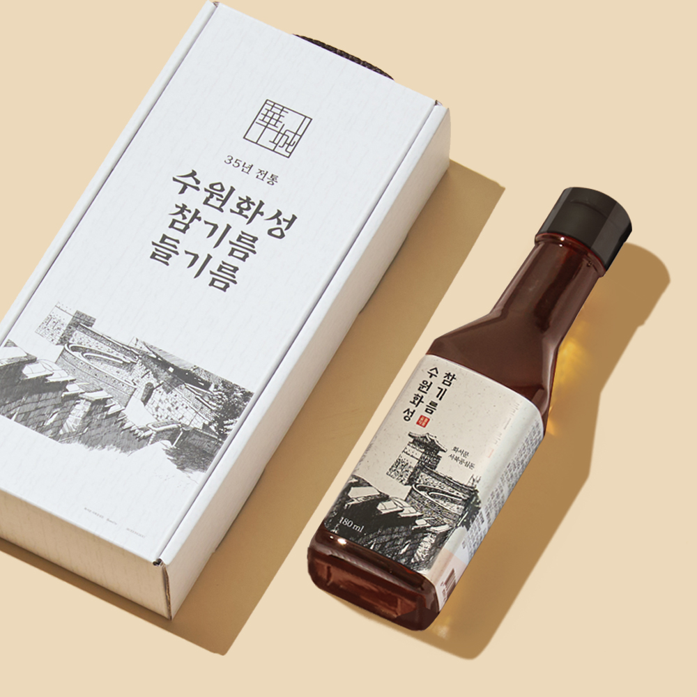 국산 저온압착 방앗간 통깨 진한 참기름 180ml 저온로스팅 선물 답례품 - 상세 이미지 2