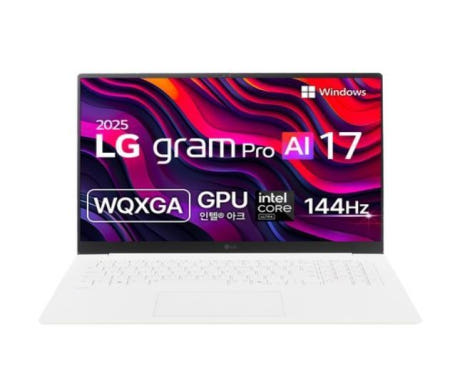 LG전자 2025 그램 Pro AI 17, 에센스화이트, 512GB, 32GB, WIN11 Home, 17Z90TP-GD7CK
