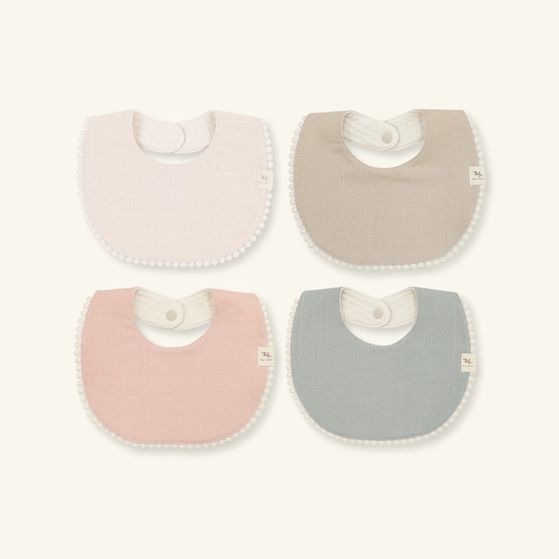 빌리 소프트 오가닉 아기 턱받이 신생아 빕 침받이 순면 베이직 기본템