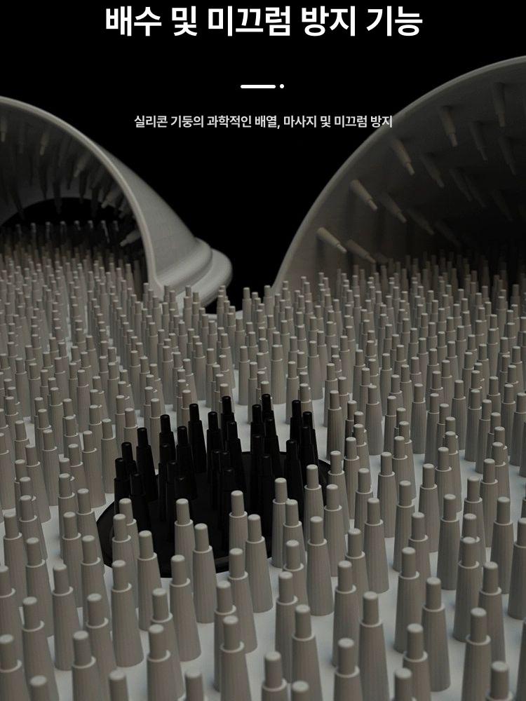 실리콘 욕실 미끄럼방지 발마사지 목욕 매트 세정용 바닥 큐트판다 - 상세 이미지 5