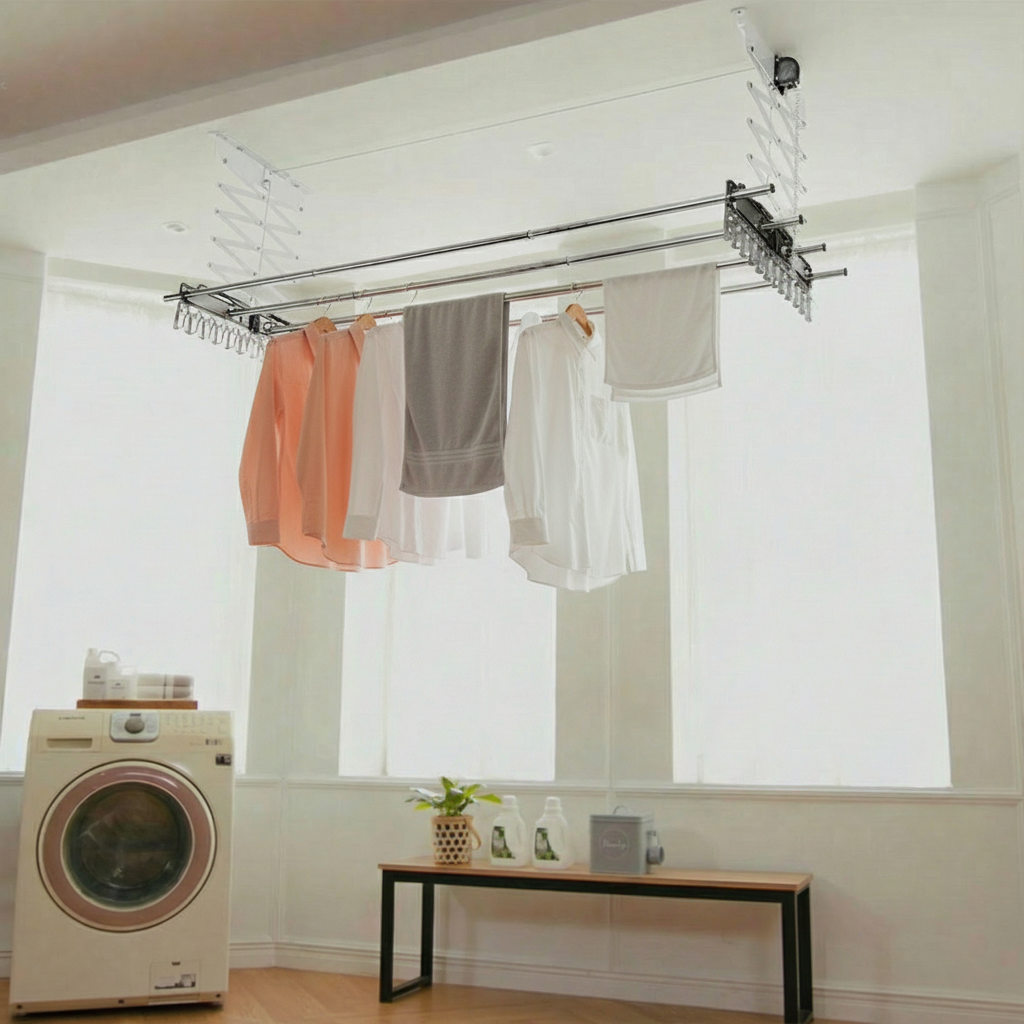 베란다 빨래건조대 웰렉스 천장빨래건조대 천장형 아파트 발코니 전국 방문 설치 제품 이미지