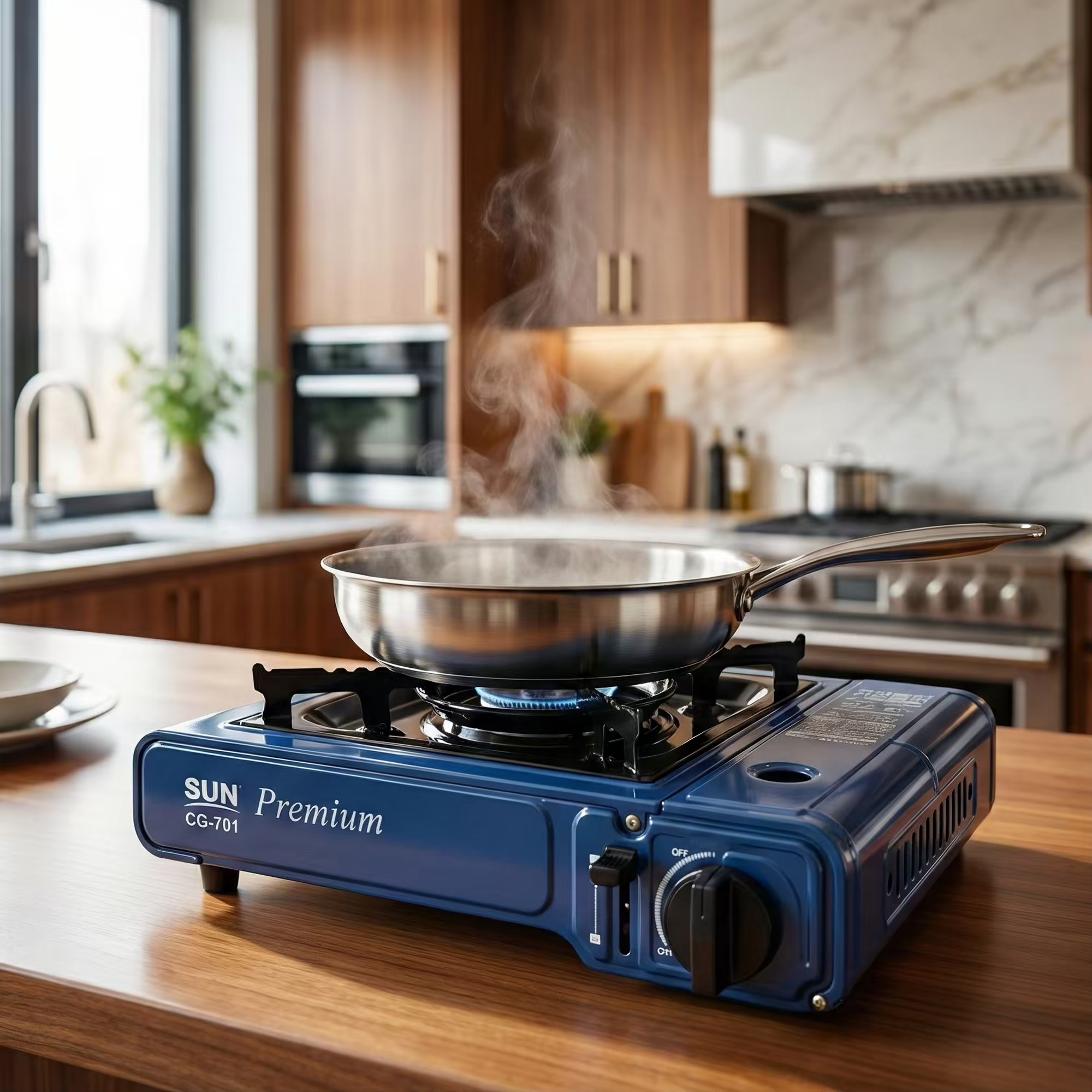 썬 프리미엄 가정용 휴대용 가스버너 미니 캠핑 가스레인지 부루스타 브루스타 부스타