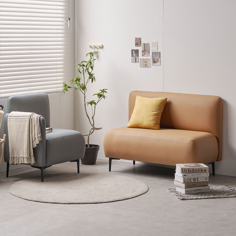 조이브 미니 카페소파 실리콘가죽 인테리어 라운지 소파