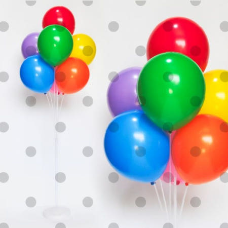 컬러풍선 파티장식 생일축하 이벤트용품 무지개색상 헬륨풍선 홈파티 기념일 축제장식 실내파티용품