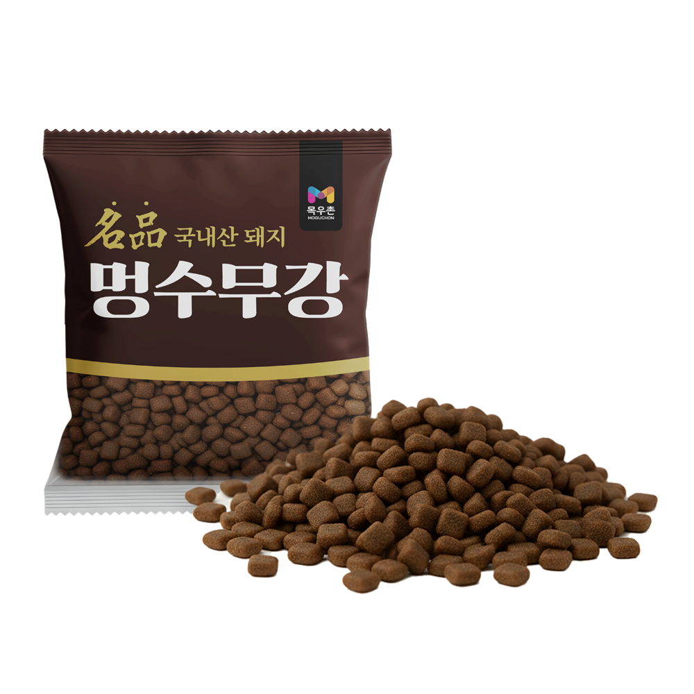 [여기서만]목우촌 멍수무강 소프트 사료 관절 피부 눈 면역 장 심장 돼지고기, 1kg, 1개 이미지 2