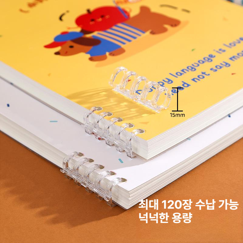 B5 분리형 링 메모패드 가족 세트 4권 - 상세 이미지 5