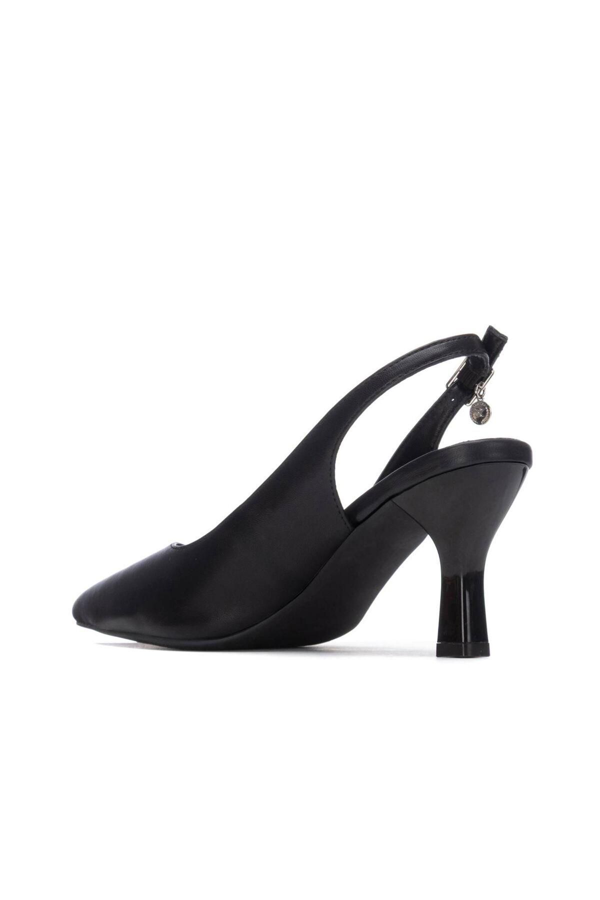 엑스티아이 비건 슬링백 포인티 펌프스 8cm 3893194 NEGRO - 상세 이미지 3