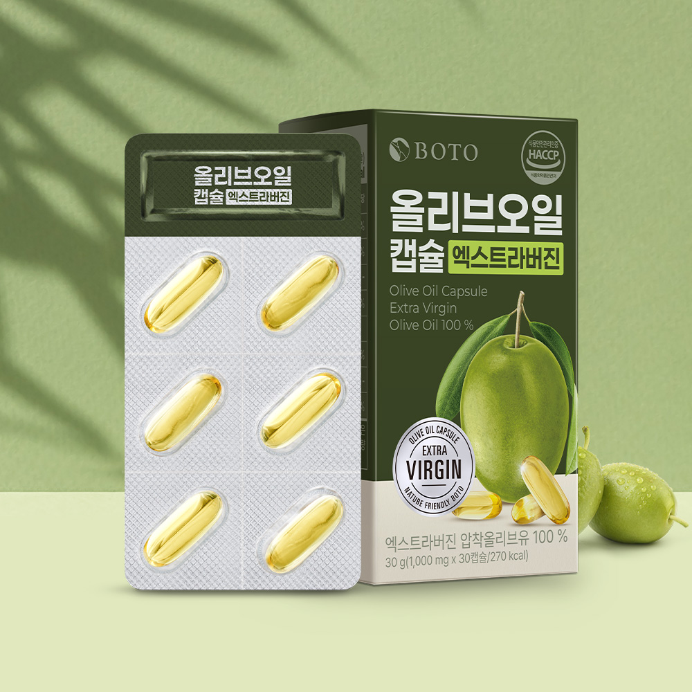 보뚜 캡슐형 엑스트라버진 올리브오일 캡슐 1,000mg 30캡슐, 3개 - 상세 이미지 4