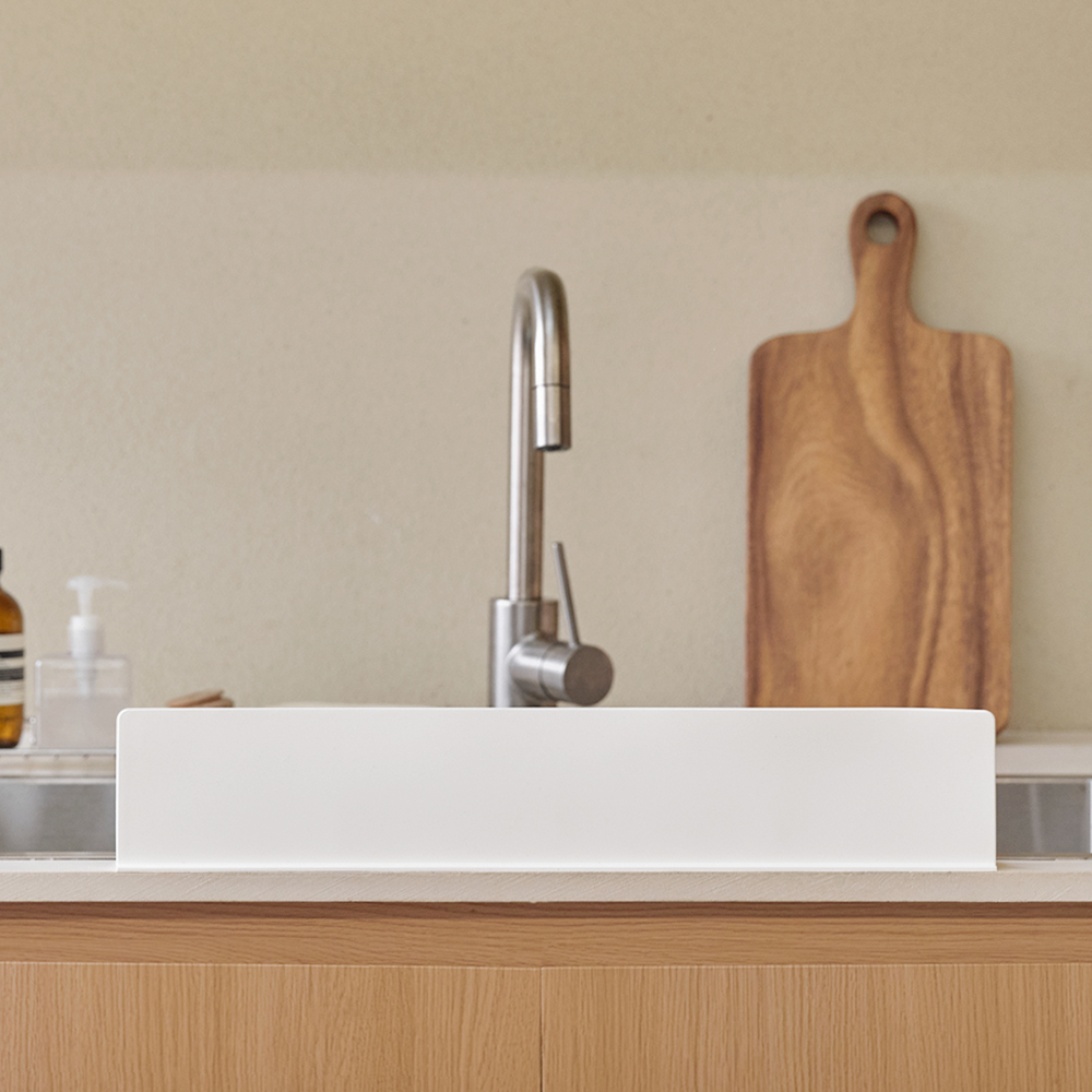 더 높은 실리콘 싱크대 물막이 뽁뽁이 프로 / 강력흡착 설거지 가림막 제품 이미지