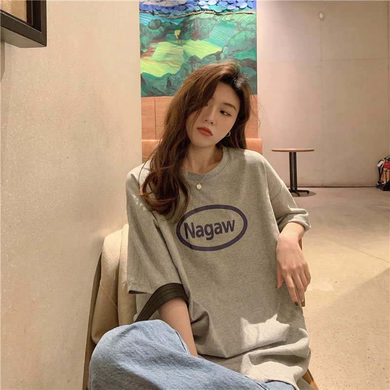 1+1 캐주얼 여성 박스티 5종 오버핏 반팔티 - 상세 이미지 4