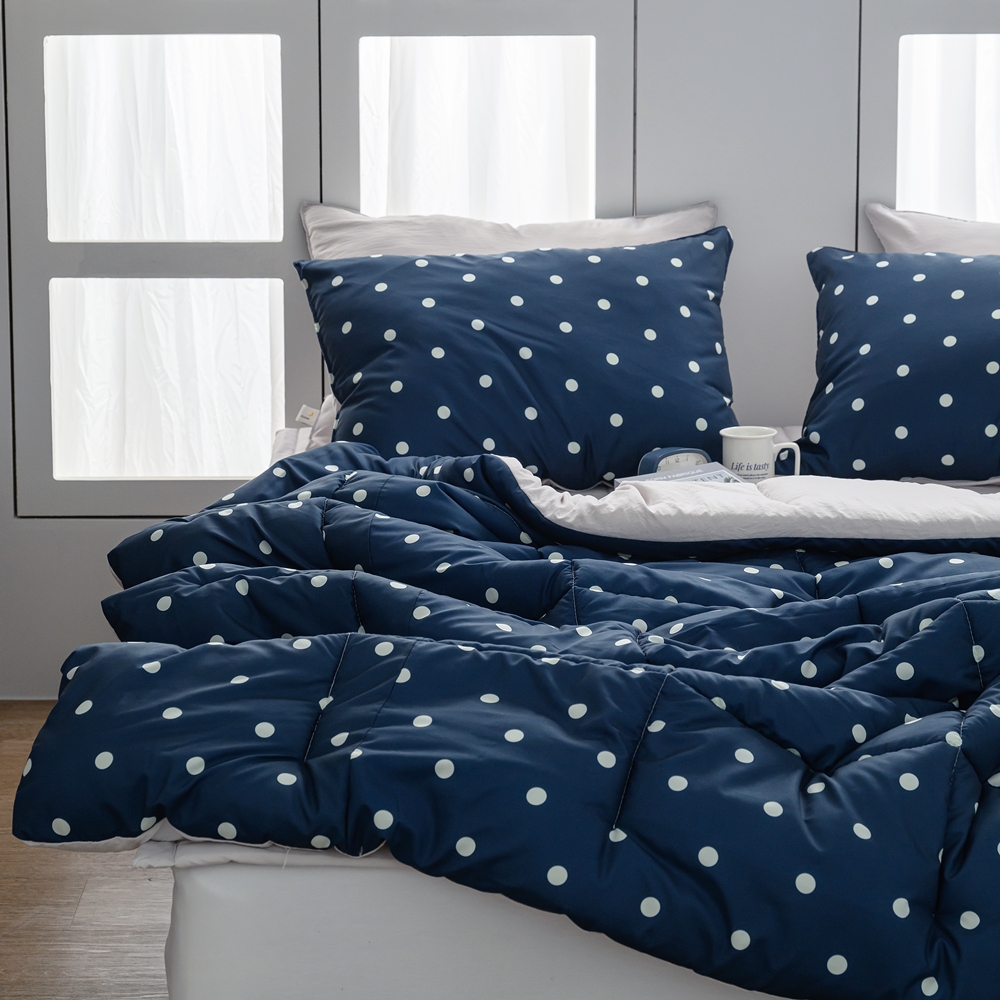 나라데코 도트 패턴 소음없는 세미마이크로 항균 차렵 이불 SS