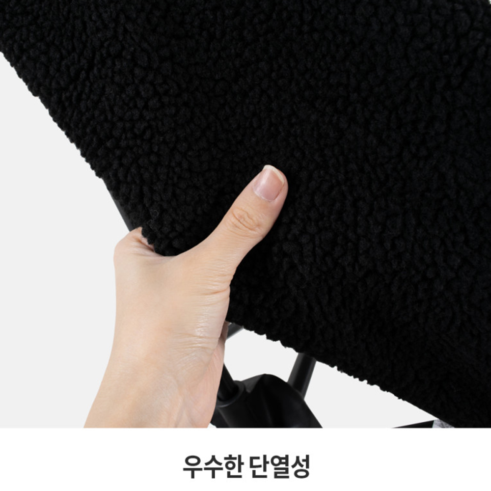 몬테라 CVT2 체어 의자 보온 커버 워머 S, 블랙, 1개 - 상세 이미지 3