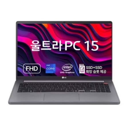 LG전자 2024 울트라 PC 15 코어i3 인텔 13세대, 타이탄실버, 256GB, 8GB, WIN11 Home, 15U50T-GR3CK