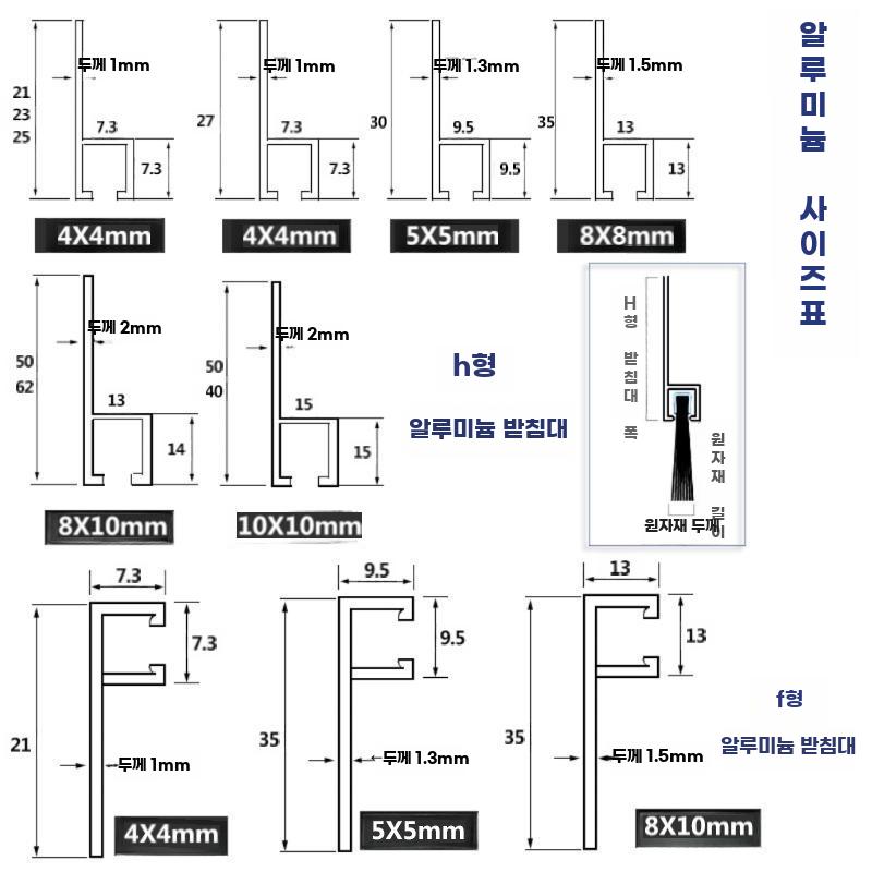 알루미늄 브러시 스트립 문창문 틈새차단 산업용 밀폐용 - 상세 이미지 5