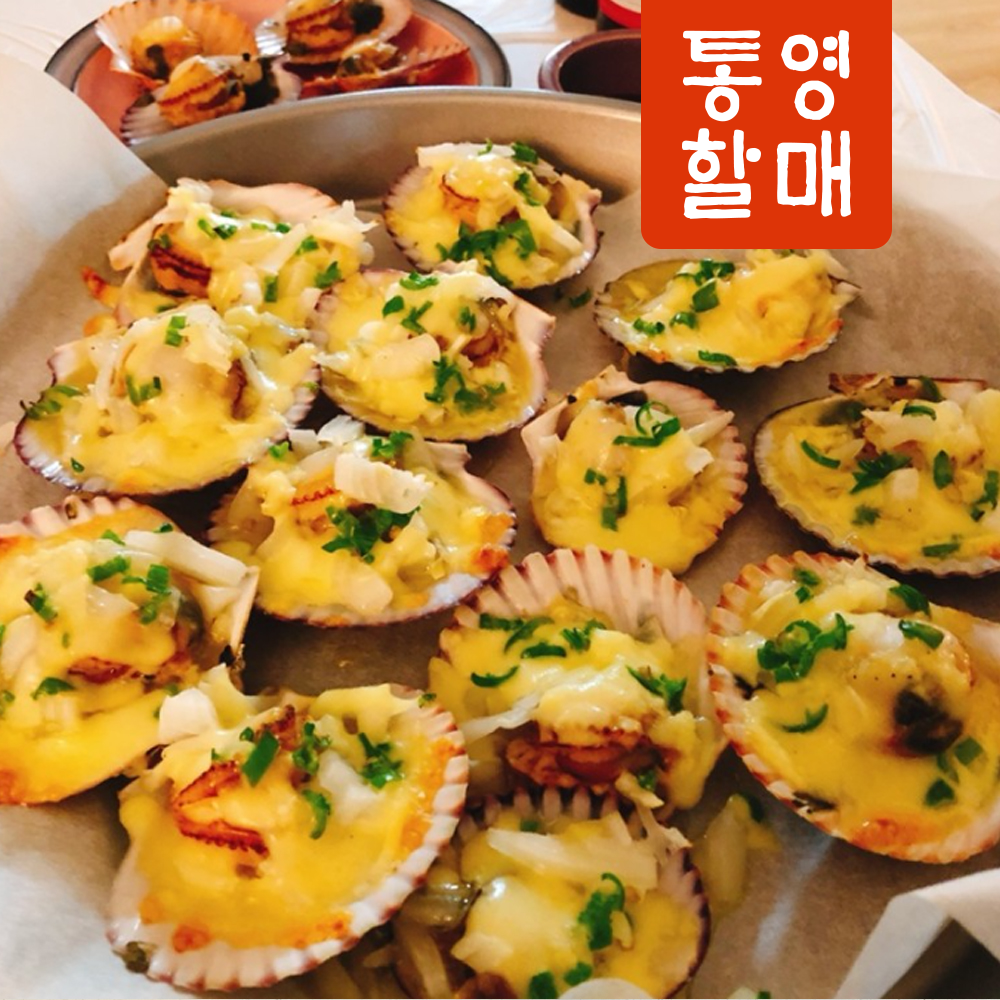 통영 홍가리비 4kg 제철 조개 가리비 구이