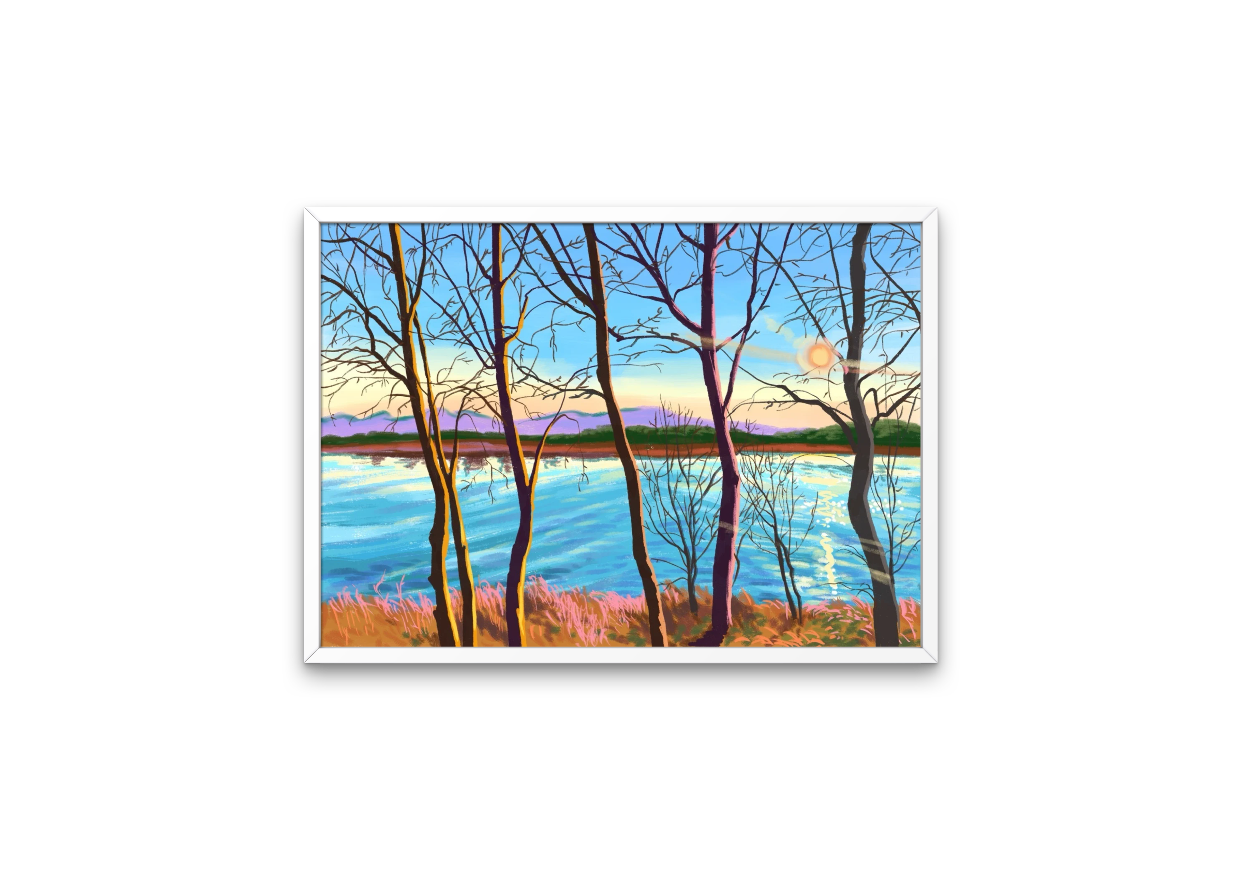 씨솔아틀리에 가로그림 겨울풍경 아트 프린트 A4/A3/A2/A1 - 상세 이미지 2