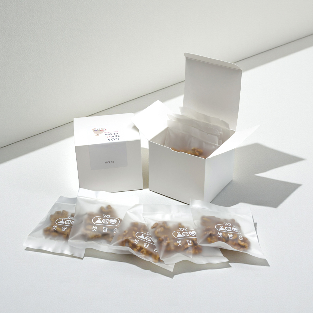 셋담은 수제 호두정과3봉(50g) 피칸정과2봉 생강호두정과2봉 선물 답례품 - 상세 이미지 2