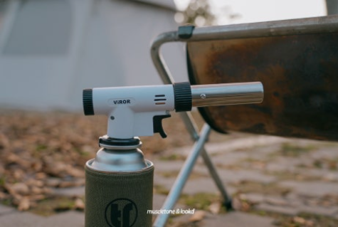 비로르 요리용 부탄가스 토치 캠핑 가정용 휴대용 액화방지 불조절