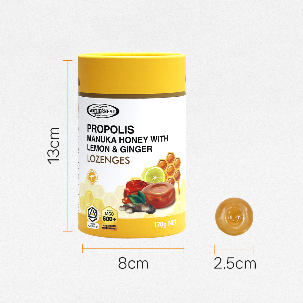 마더네스트 호주산 프로폴리스 마누카허니 레몬진저 캔디 (MGO600+) 170g, 2개 이미지 6