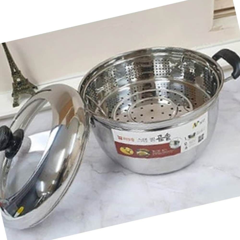 IH인덕션 스텐찜곰솥 26cm 조리도구 죽냄비 찜통 - 메인 이미지