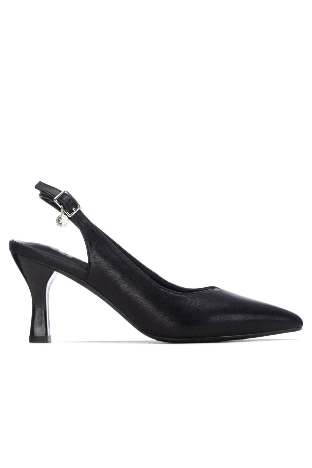 엑스티아이 비건 슬링백 포인티 펌프스 8cm 3893194 NEGRO - 메인 이미지