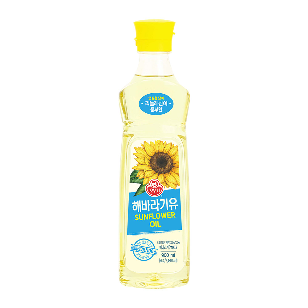 오뚜기 해바라기유 900ml, 1개 - 상품 이미지