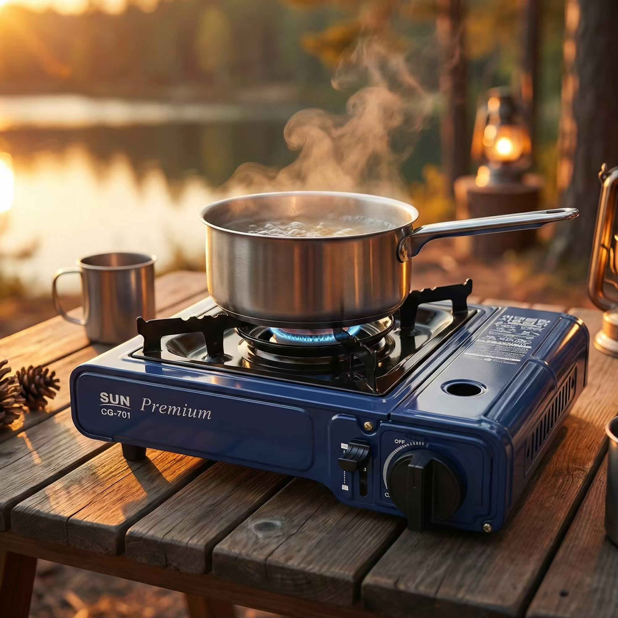 썬 프리미엄 가정용 휴대용 가스버너 미니 캠핑 가스레인지 부루스타 브루스타 부스타