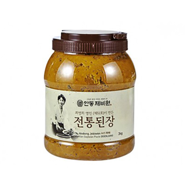 안동제비원 명인 재래식 전통된장 3kg (우리콩 100% 사용) - 상품 이미지