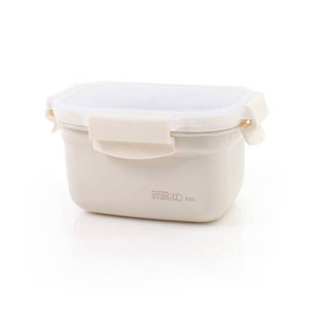반찬통 스텐맘 세라믹 컬러직사각 밀폐용기(0.65L)