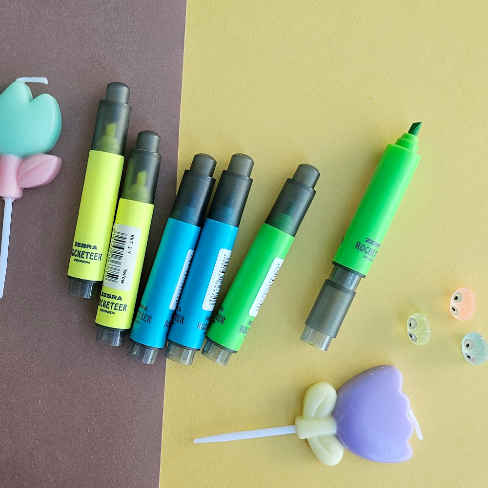 제브라 포켓 미니 형광펜 귀여운 팬시 데코 다꾸펜 (색상랜덤) - 상품 이미지