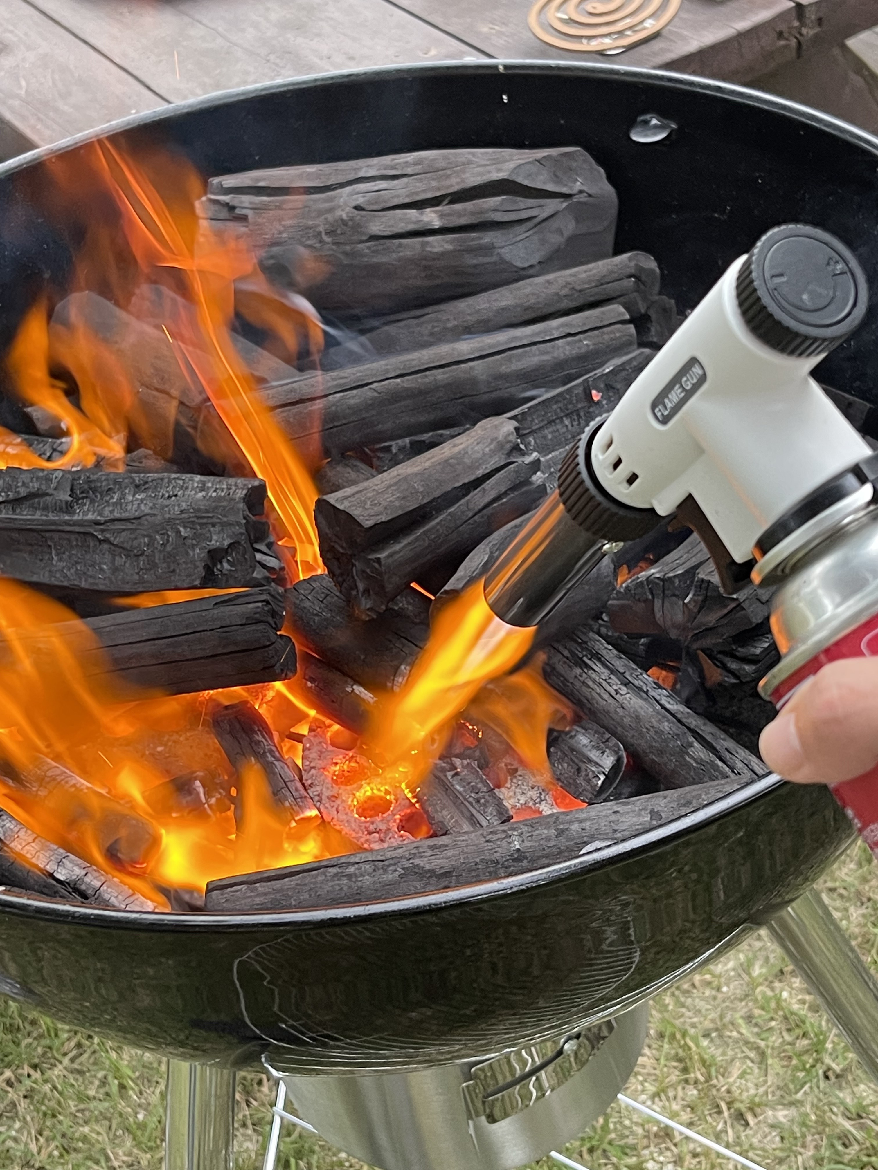 비로르 요리용 부탄가스 토치 캠핑 가정용 휴대용 액화방지 불조절