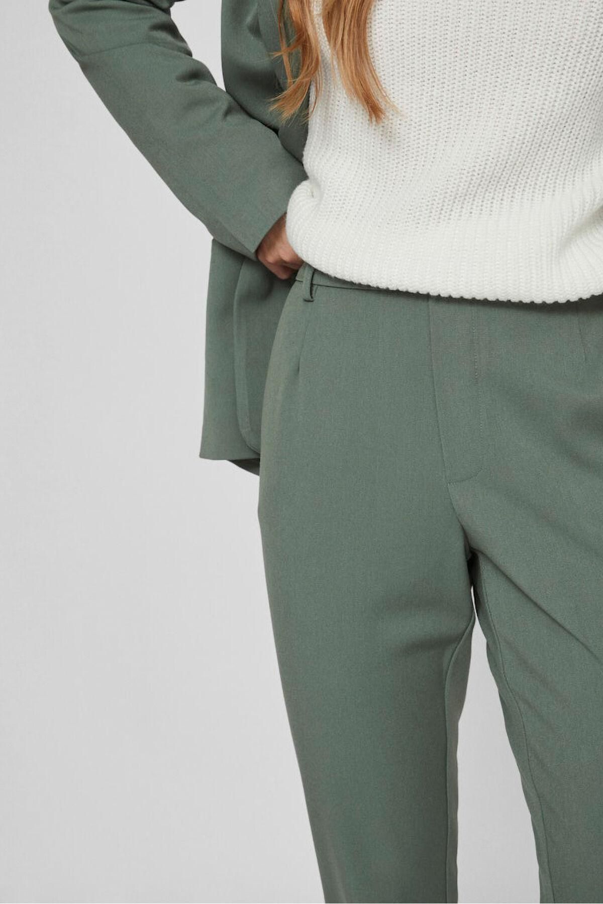 빌라 슬림핏 정장 카프리 팬츠 비스코스 6398172 KAKI - 상세 이미지 3