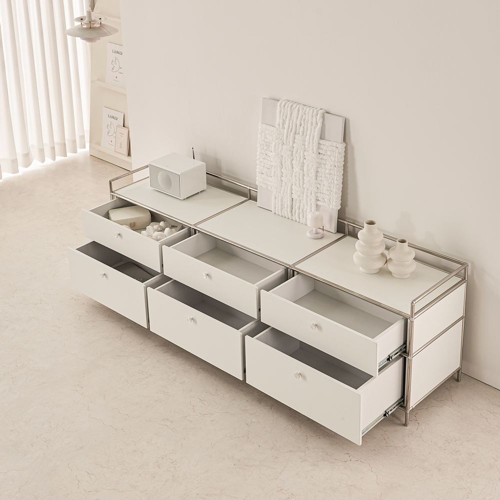 세라썸 모듈거실장 미드센츄리 높은 티비서랍장 tv장식장 75인치