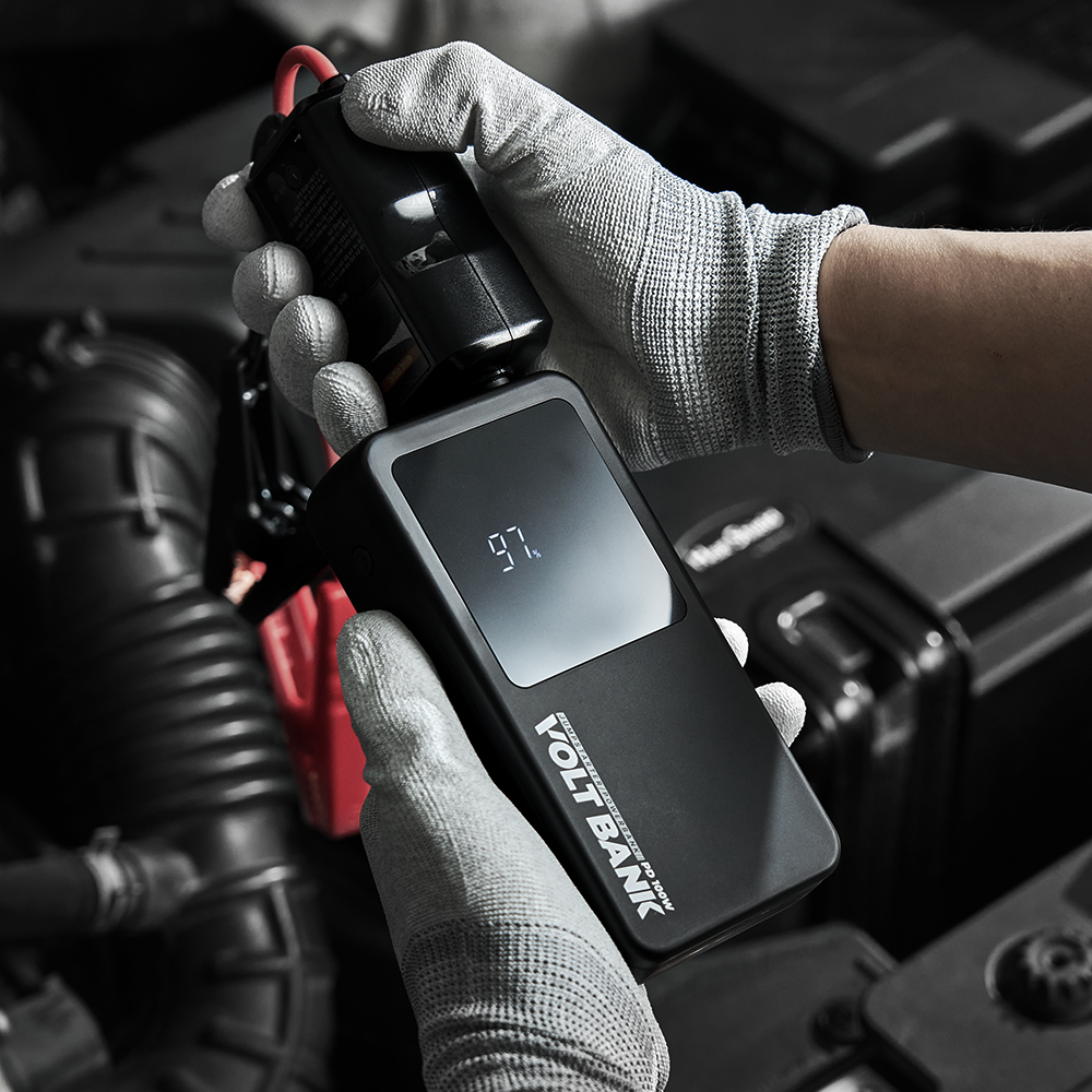 카플 자동차 스마트 점프스타터 오토바이 방전 보조배터리 배터리 충전기 볼트뱅크 100W