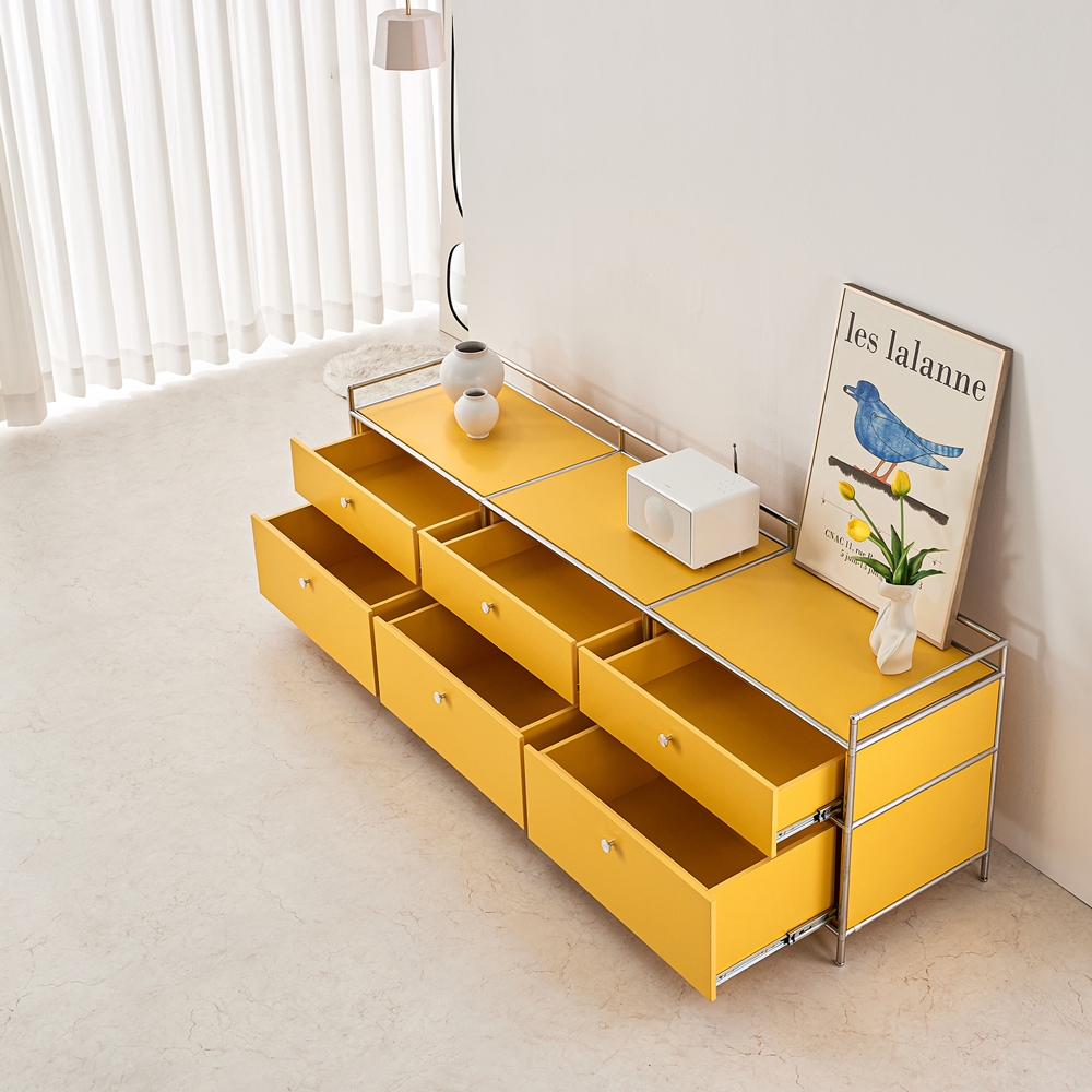 세라썸 모듈거실장 미드센츄리 높은 티비서랍장 tv장식장 75인치