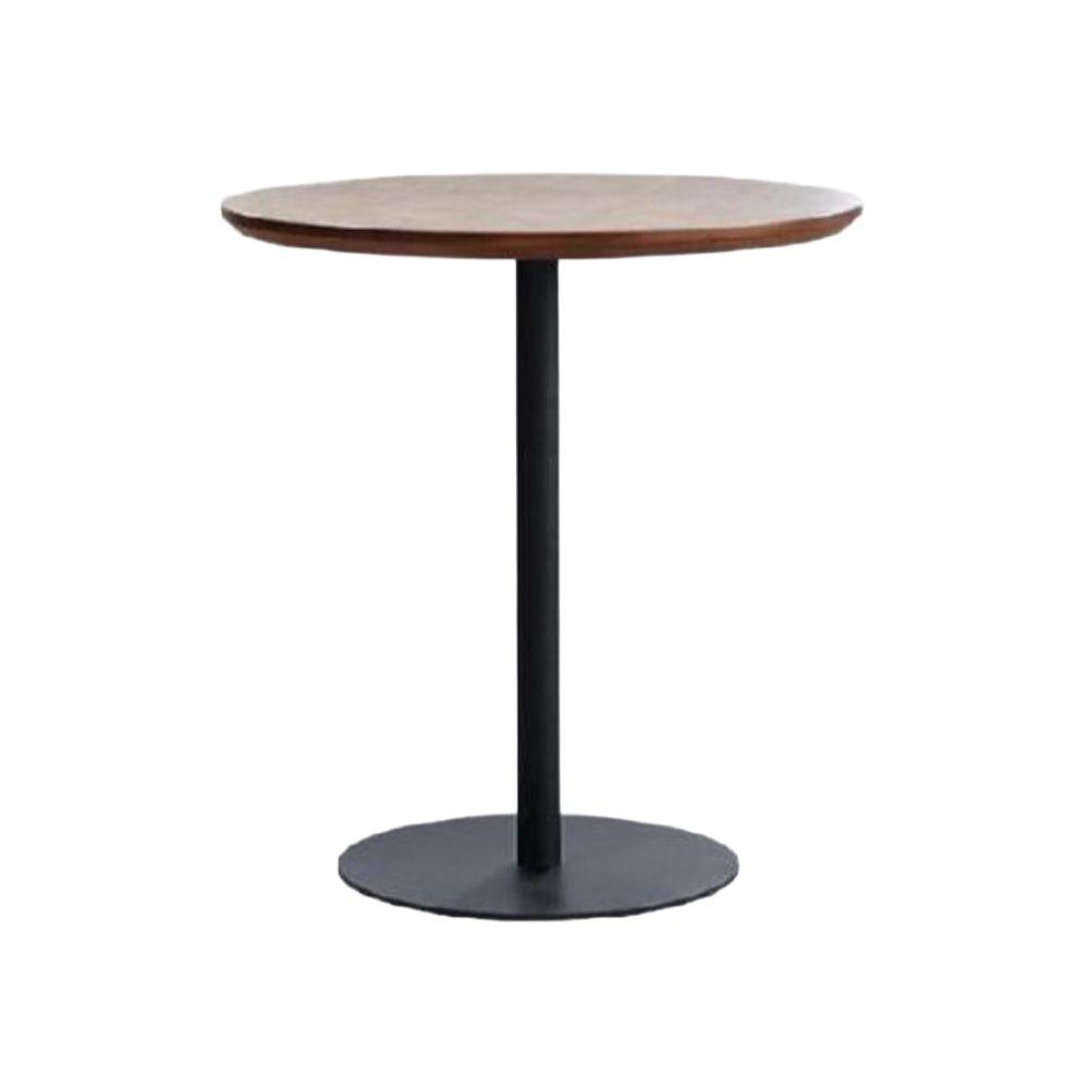 원형 테이블 카페 홈카페 커피 베란다 사이드테이블 흰색 상판 80cm 흰색 다리 74cm - 상품 이미지