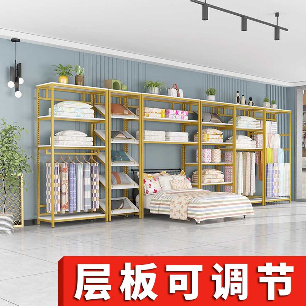 업소용 이불 진열장 상품 진열대 마트 사선 가게 랙 80cm 다층 - 상세 이미지 2