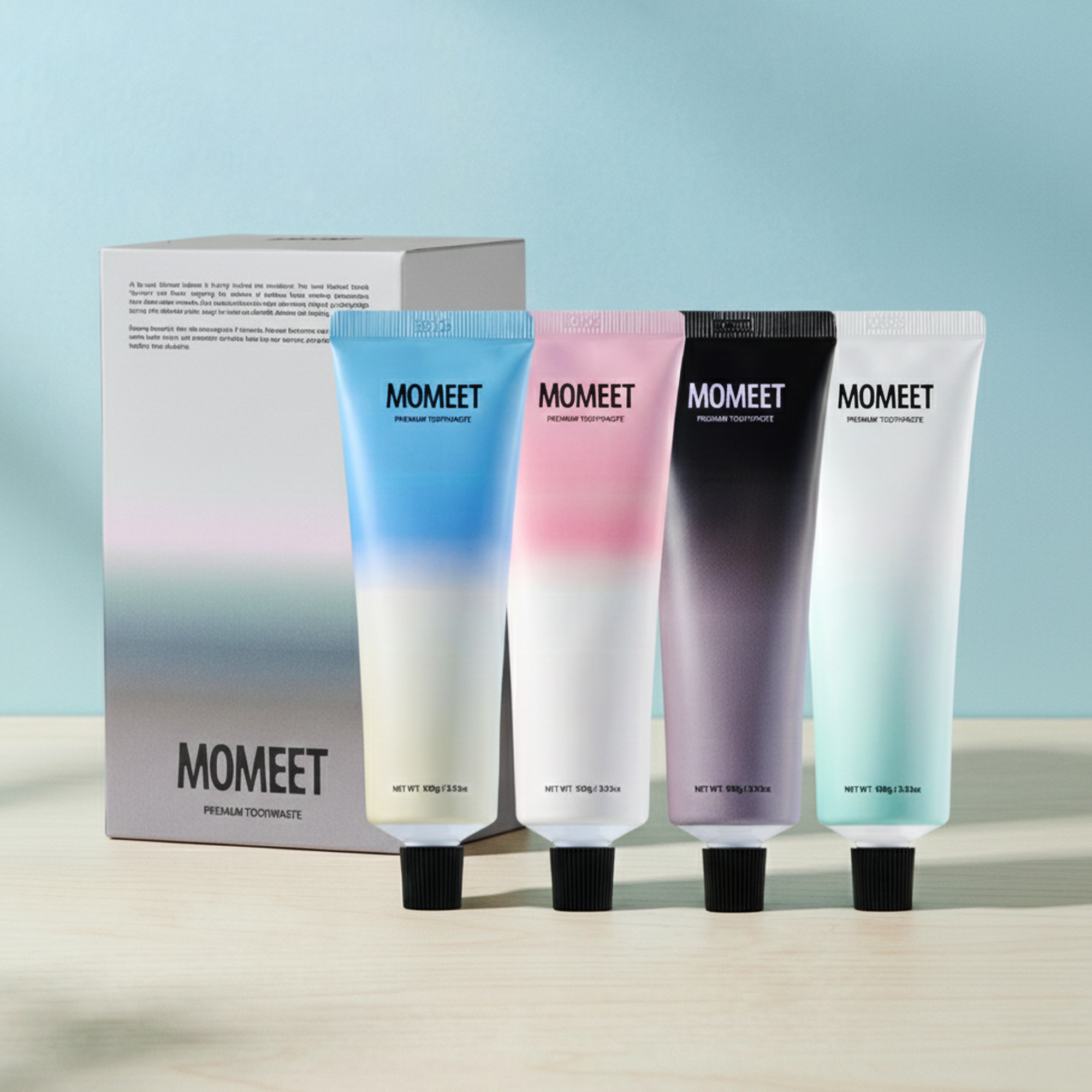 모밋 치약 4종 세트 입냄새 제거 불소 잇몸 케어 천연 계면활성제 100g 4개입 이미지 2