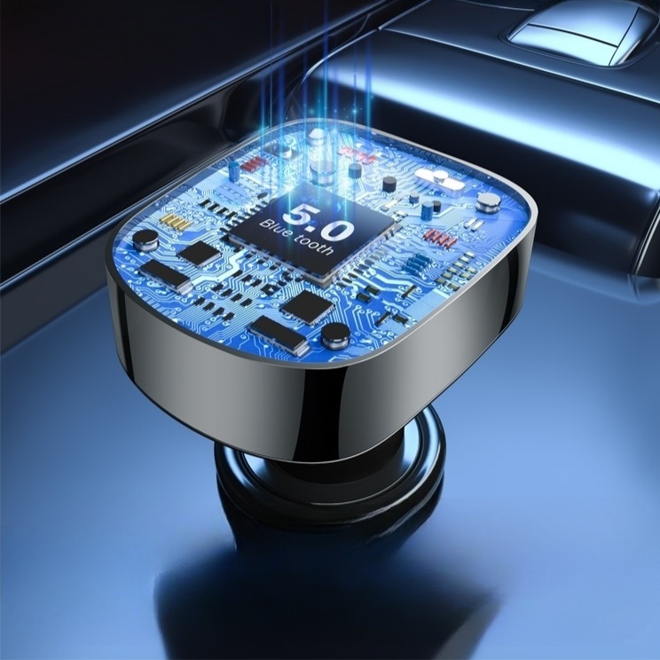 차량용 블루투스 연결 무선 MP3 플레이어 FM 트랜스미터 핸즈프리 통화 듀얼 USB - 상세 이미지 2
